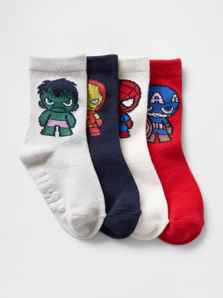 Baby & Toddler Marvel Crew Socks (4-Pack) | Gap (CA)