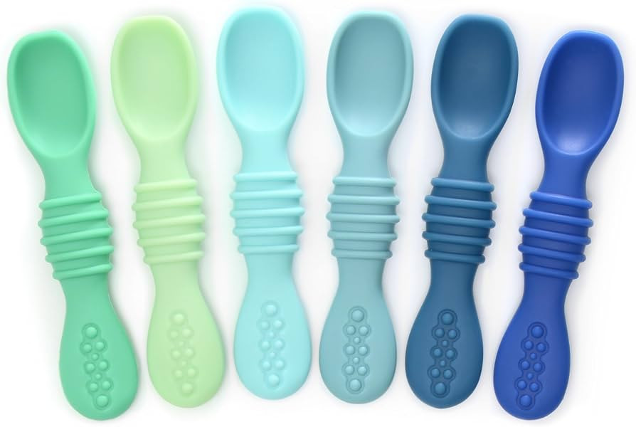 PrimaStella Silicone Chew Spoon Set for Babies and Toddlers - Safety Tested - BPA Free - Microwav... | Amazon (US)