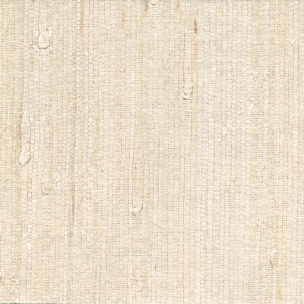 Kenneth James Martina White Grasscloth Non-Pasted Wallpaper Roll (Covers 72 Sq. Ft.)-2622-65651 -... | The Home Depot