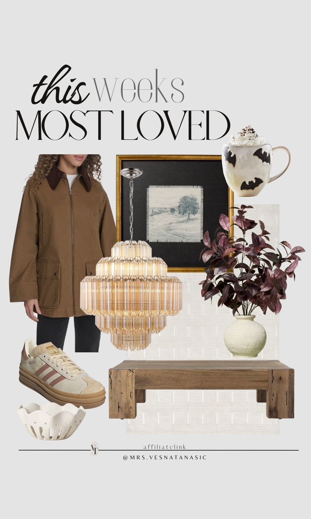 This week’s most loved home and fashion finds! I am loving the darker tones and fall decor! 

#neutralhome #homedecor #nordstrom #wayfair #rugs #arearug #home #cozyhome #coffeetable #chandelier #targethome #targetstyle #targetfinds #anthropologie #falldecorating #fallhome #mug #jacket #fallfashion #fallstyle 

#LTKHome #LTKSeasonal #LTKSaleAlert