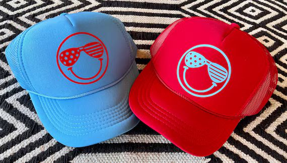 Smiley Face Trucker Hat, Smiley Face Hat, Trucker Hat, Kids Trucker Hat, Kids Smiley Face Hat, Me... | Etsy (US)