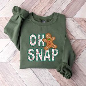 Oh Snap Gingerbread Sweatshirt - Etsy | Etsy (US)
