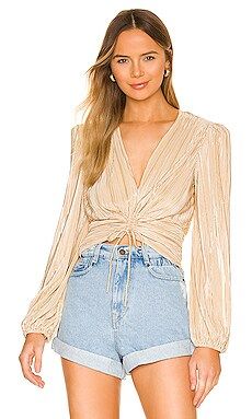 ASTR the Label Braydon Top in Gold Champagne from Revolve.com | Revolve Clothing (Global)