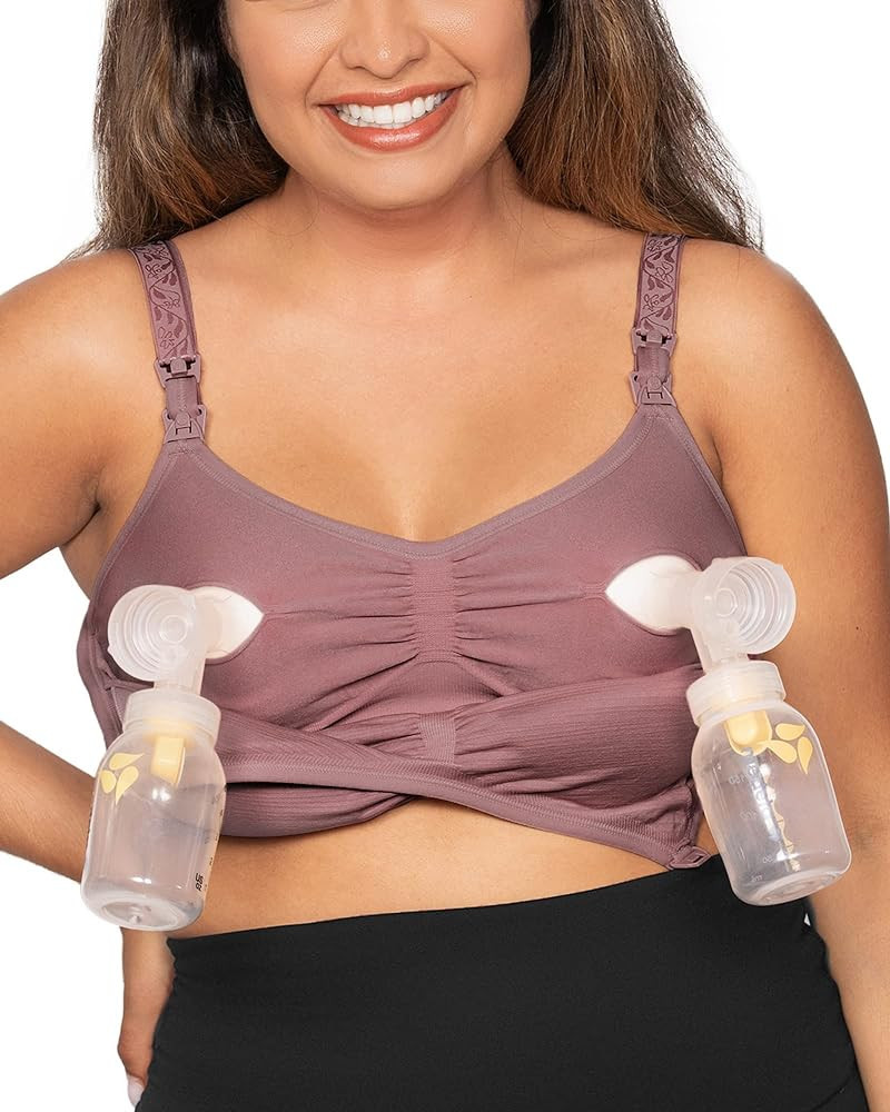 Kindred Bravely Sublime Hands Free Pumping Bra | Patented All-in-One Pumping & Nursing Bra with E... | Amazon (US)
