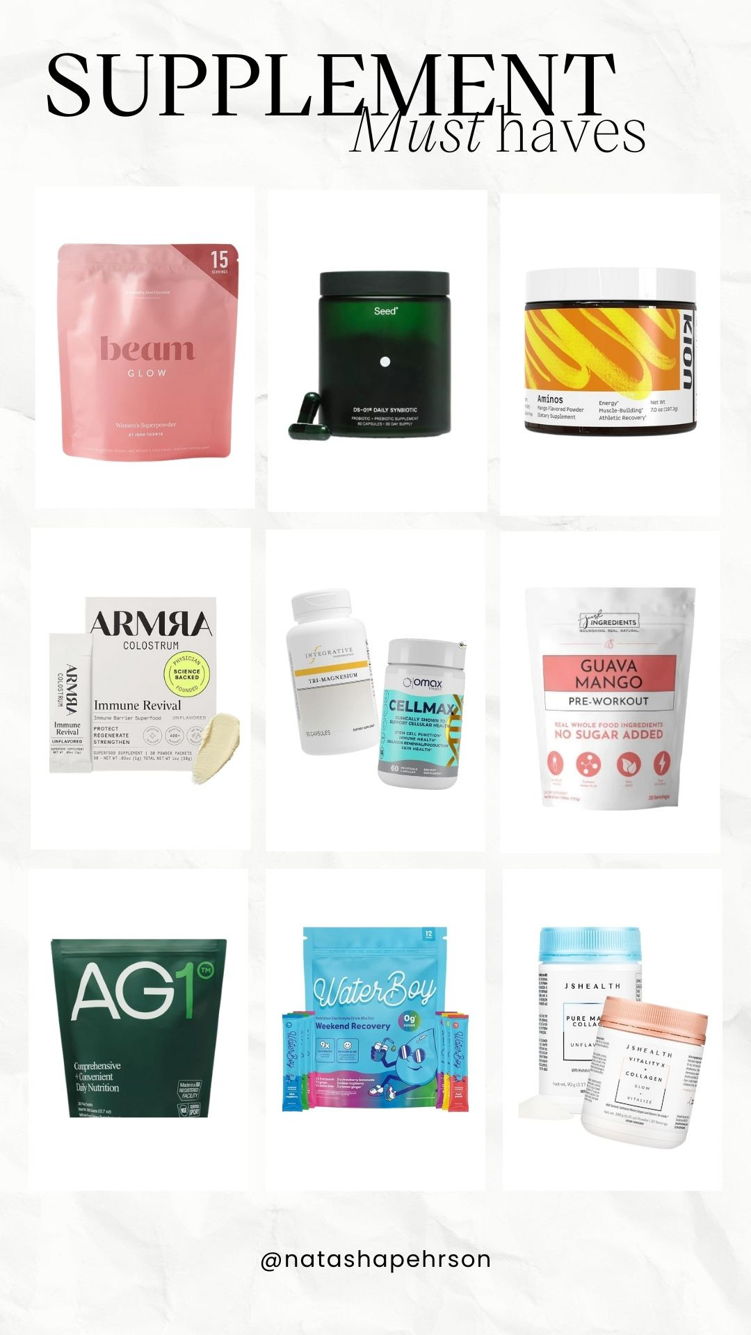 Supplement Must Haves!  

 #LTKselfcare #LTKActive #LTKU