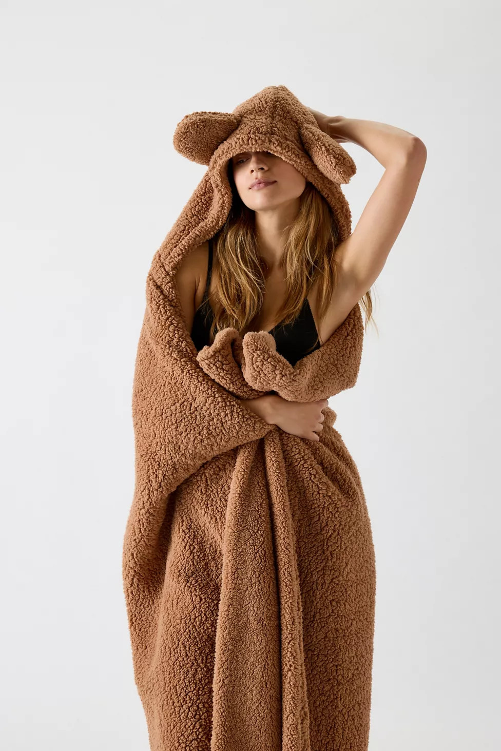 Animal Ears Fleece Throw Blanket | Urban Outfitters (US and RoW)