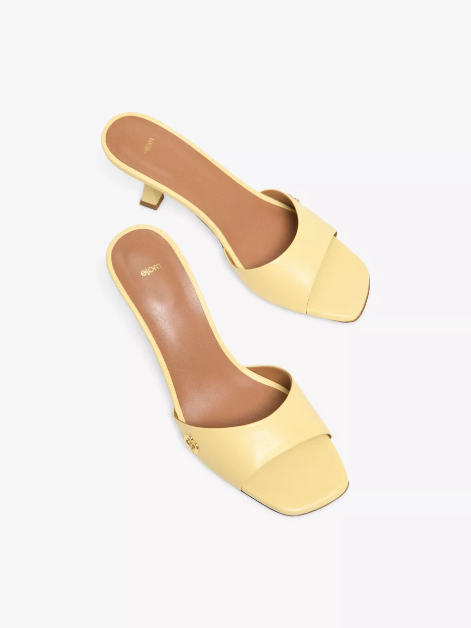 Charm-Embellished Heeled Leather Mules | Selfridges