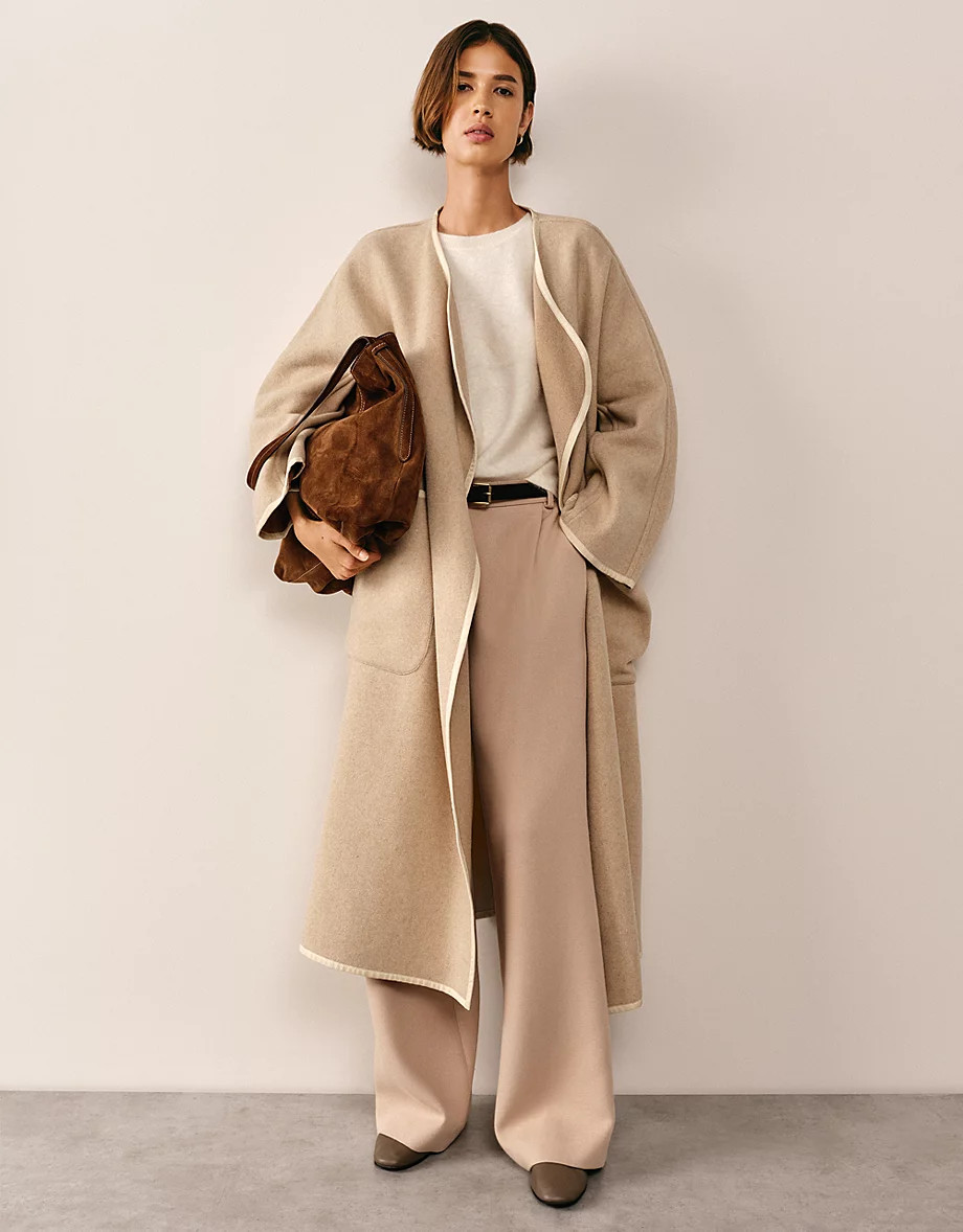 Brushed Cashmere Oversized Knitted T-shirt | The White Company UK & ROW