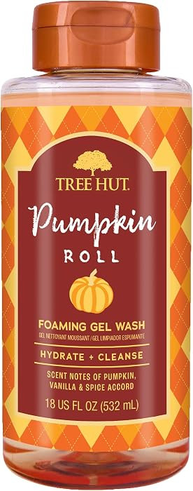 Tree Hut Pumpkin Roll Foaming Body Wash, 18 Fl Oz | Amazon (US)