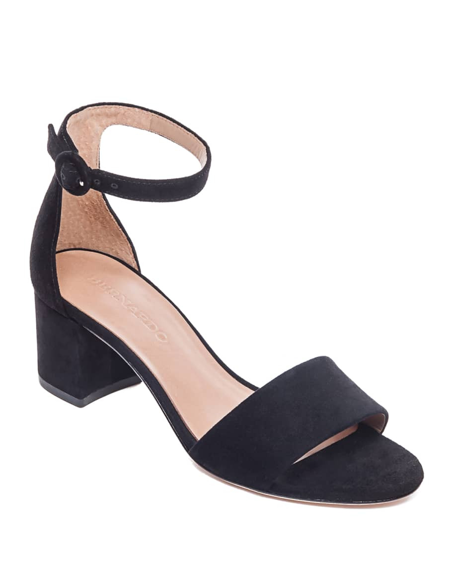 Bernardo Belinda Suede Ankle-Strap Sandals | Neiman Marcus