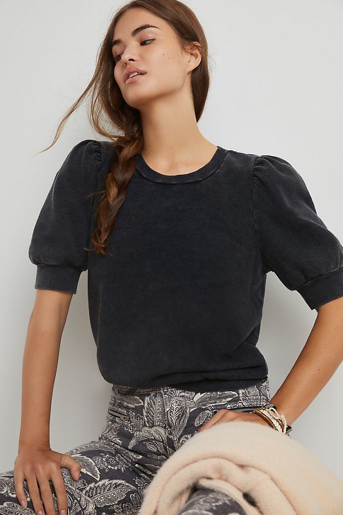 Vitte Puff-Sleeved Pullover | Anthropologie (US)