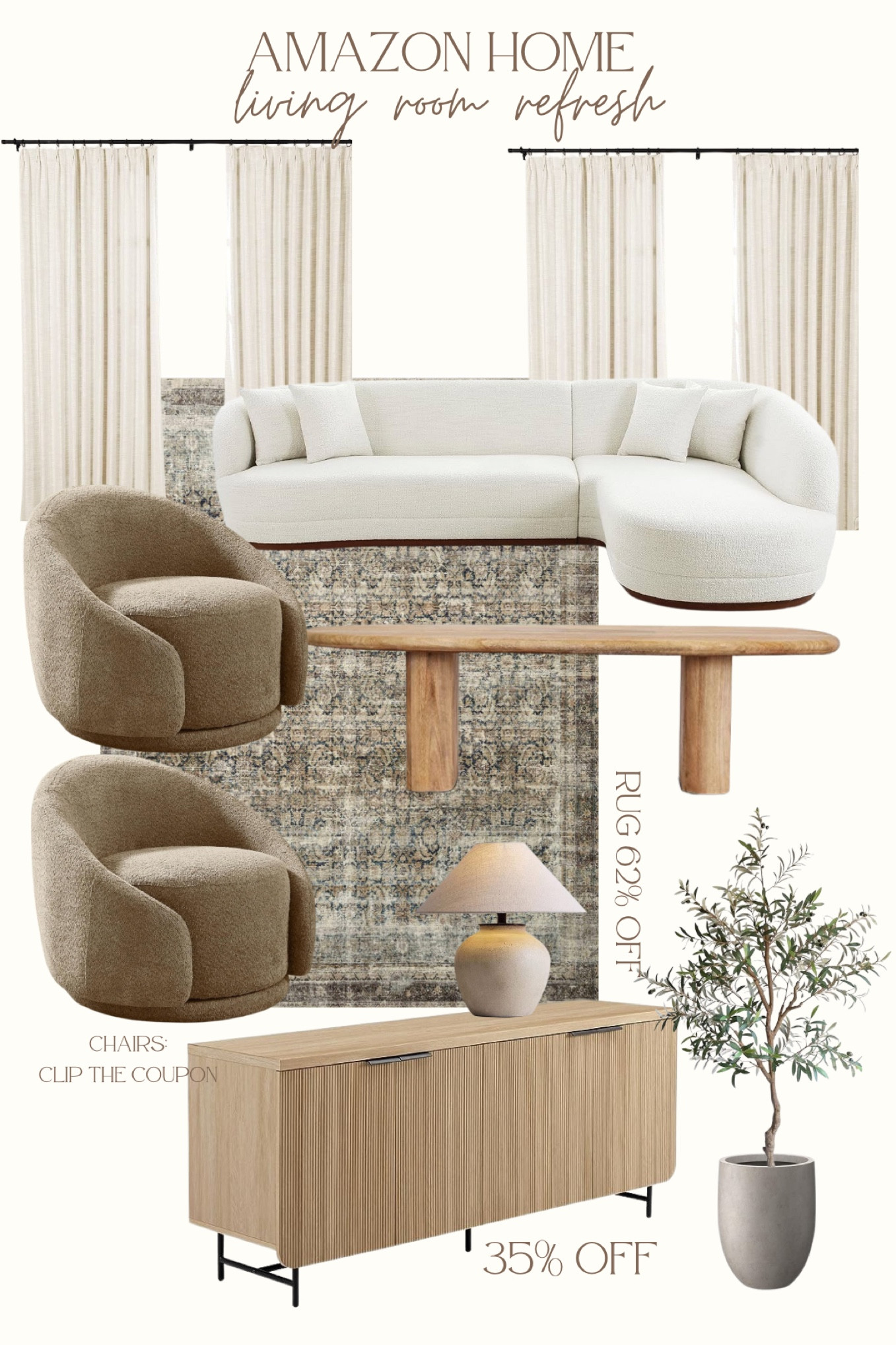 Amazon home living room
Bedroom
Living room refresh 
Coffee table
Sofa
Olive tree

#LTKSeasonal #LTKhome #LTKsalealert