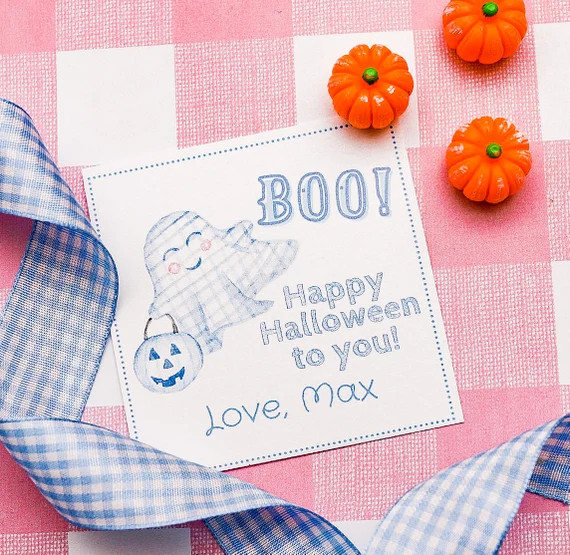 Watercolor Halloween Tags / Kids Tags for Halloween Treat Bags - Etsy | Etsy (US)