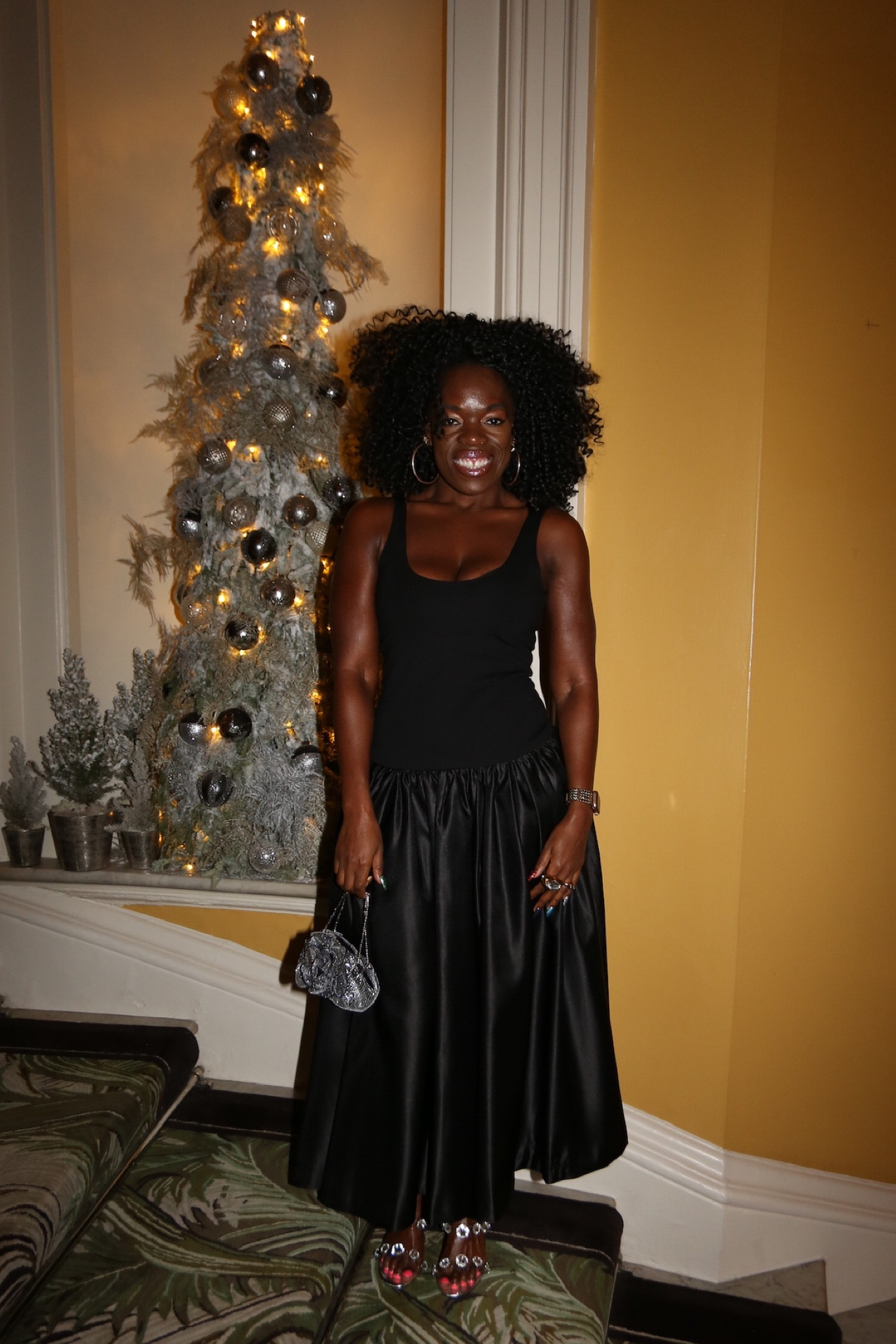 The LTK dinner of the year at Claridge’s 🖤

Wearing ZARA dress (linked similar below), Mango bag, Mango accessories, silver clutch, silver bag, party bag, Christmas party outfit, winter style inspo