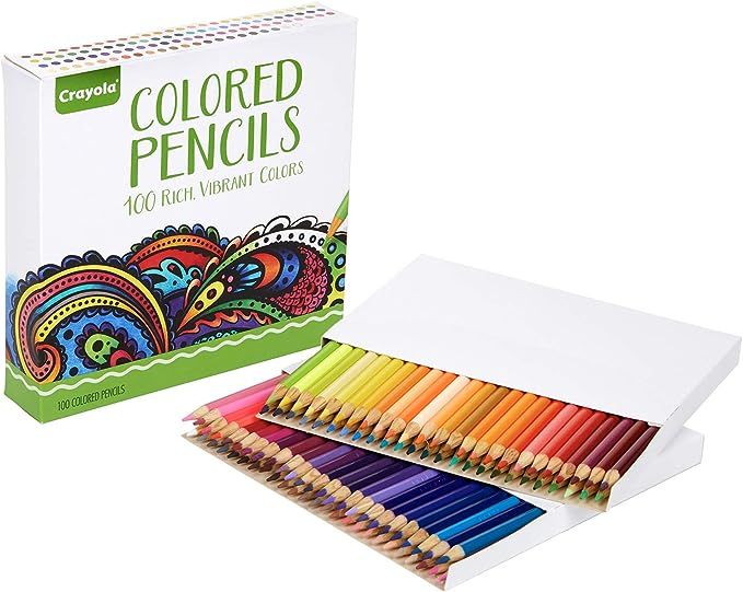 Crayola 100 Colored Pencils, Amazon Exclusive, Adult Coloring, Gift | Amazon (US)