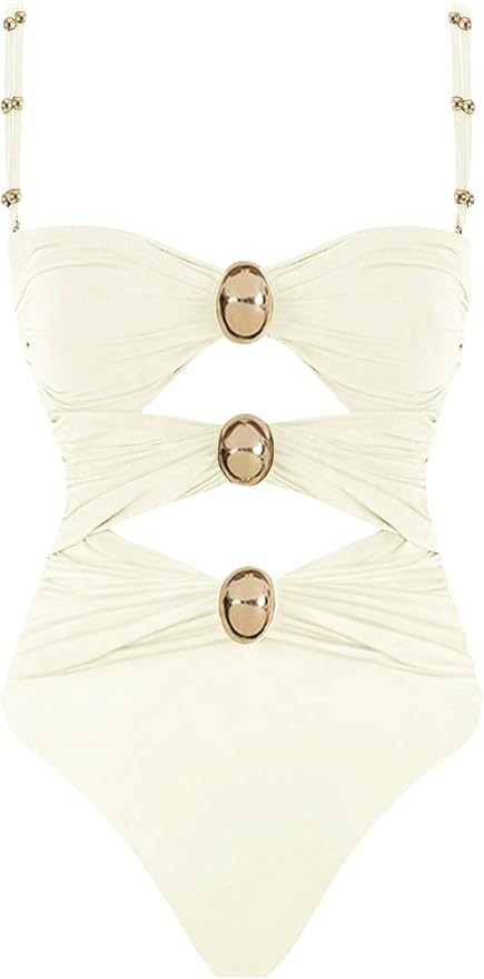 Narecte Modest One Piece Swimsuit Women 2025 Womens Swimsuits Bathing Suit for Women Womens Bathi... | Amazon (US)