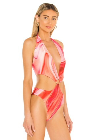 Farai London Gaia Bodysuit in Pink from Revolve.com | Revolve Clothing (Global)