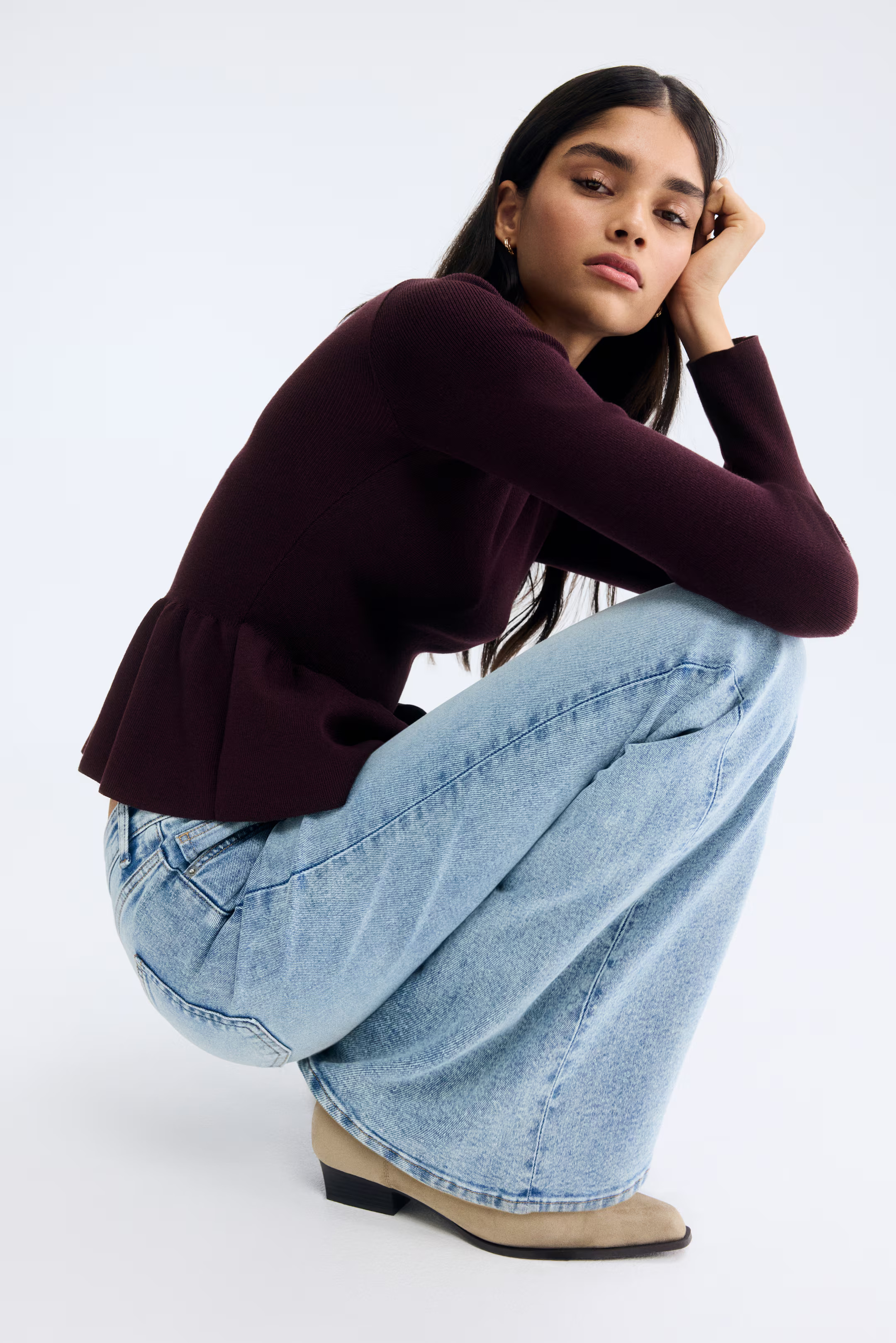 Knit Peplum Top | H&M (US + CA)