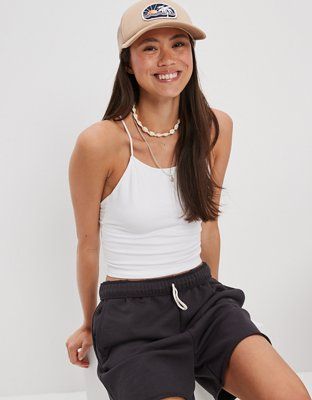 AE Strappy-Go-Lucky Cropped Cami | American Eagle Outfitters (US & CA)
