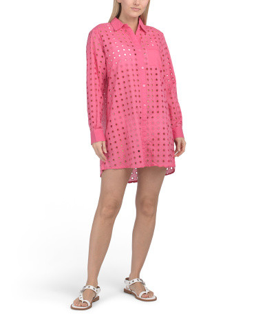 Cotton Eyelet Cover-up Shirt | Clothing | Marshalls | Marshalls