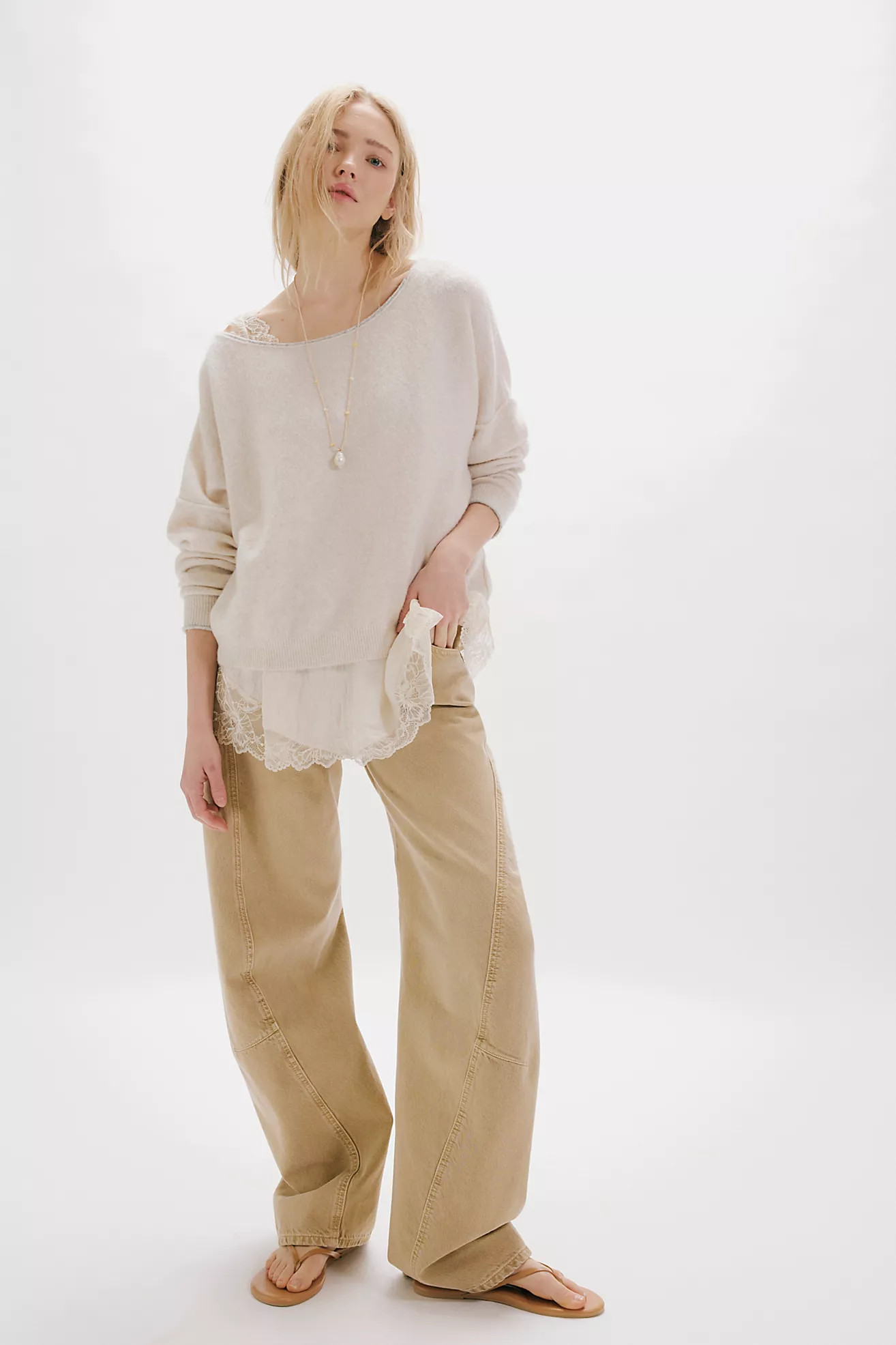 We The Free Fable Low-Rise Twisted Bowed Jeans | Free People (Global - UK&FR Excluded)