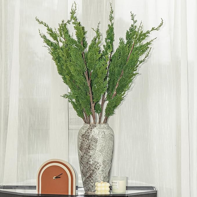 Norfolk Pine Stems 38" Artificial Norfolk Pine Branches Cypress Stems for Christmas Xmas Indoor O... | Amazon (US)