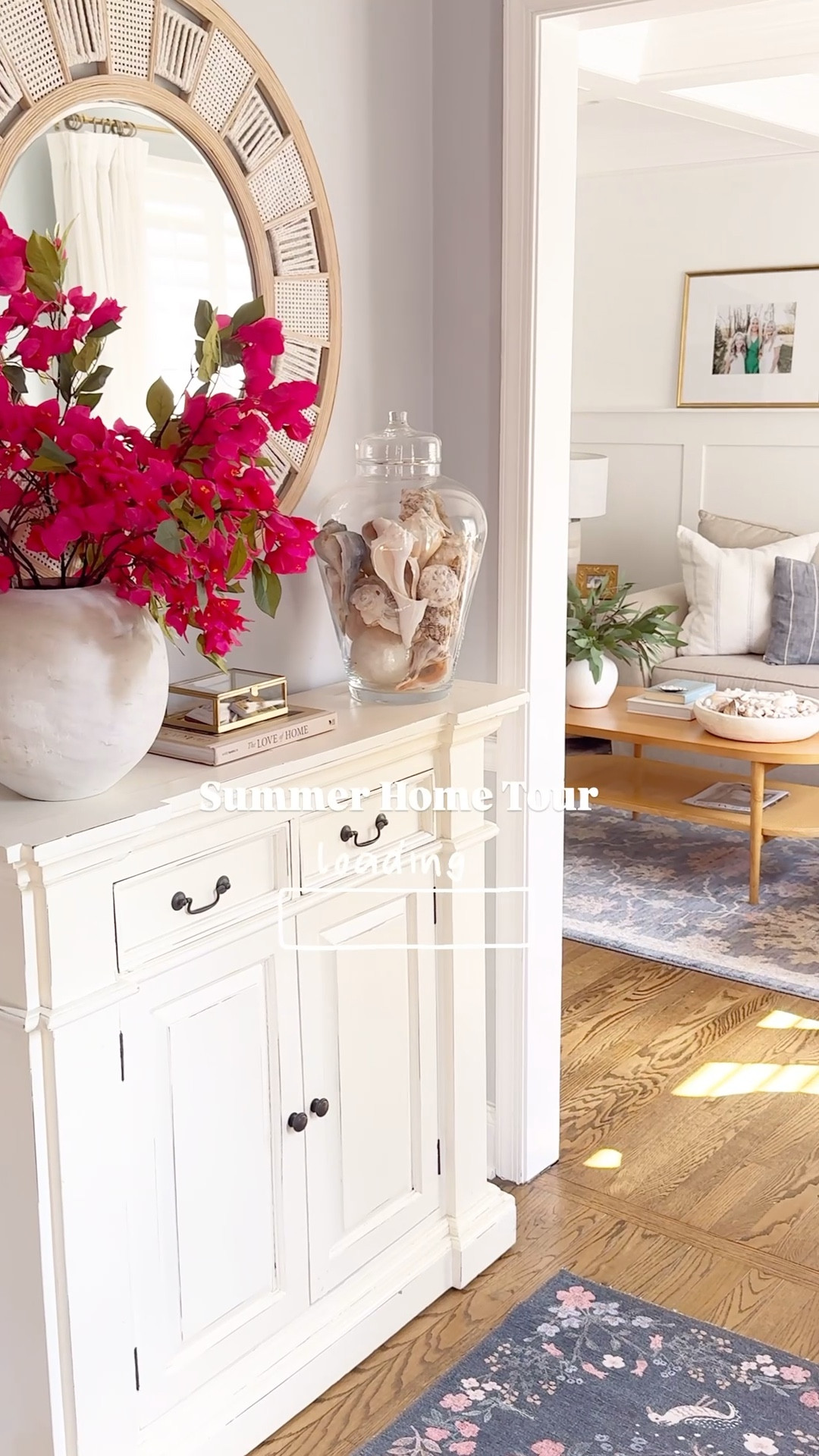 Summer Home Tour
Neutral home
Coastal decor
Living room furniture
Dining room furniture
Kitchen island decor
Rattan light fixture
Entryway decor
Home office
Capiz chandelier 
Round dining table
Bouclè ottoman
Swivel chairs
Kitchen runner 
Kitchen rug
Glass soap dispenser
Artificial stems
Curved sofa
Velvet sofa
Pottery Barn dining table

Faux eucalyptus stems
Summer decorating ideas
Shell decor
Oval coffee table
Kitchen island stools
Counter stools with back
Pinch pleat curtains
Gold curtain rod
Gallery wall
Wall art
Table Lamp
Alabaster table lamp
Round end table
#hometour #homeoffice #livingroom #diningroom #kitchenisland

#LTKStyleTip #LTKHome #LTKSaleAlert