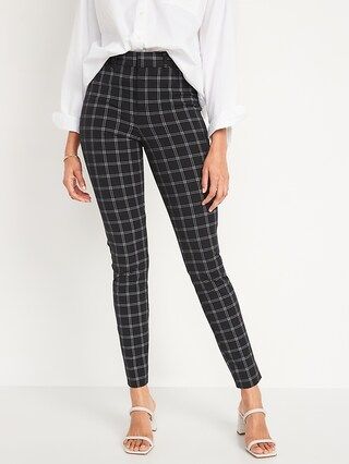 High-Waisted Pixie Windowpane-Plaid Ankle Pants for Women | Old Navy (US)