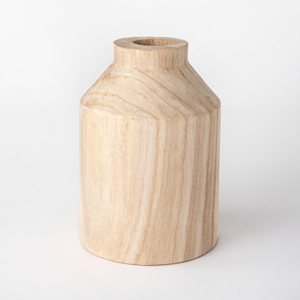 Decorative Wooden Vase Natural - Threshold™ designed with Studio McGee | Target