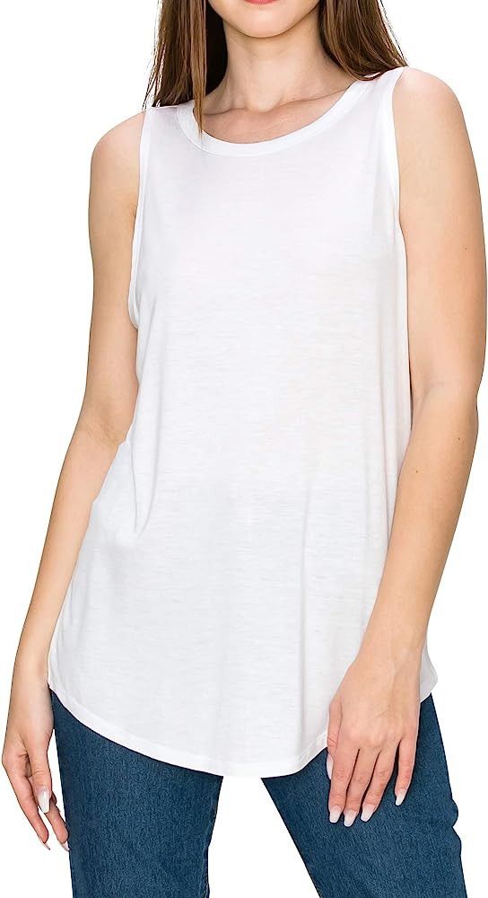 EttelLut - Women's Loose Fit Flowy Tank Tops - Ideal for Workout, Yoga, Running, Working Out at T... | Amazon (US)