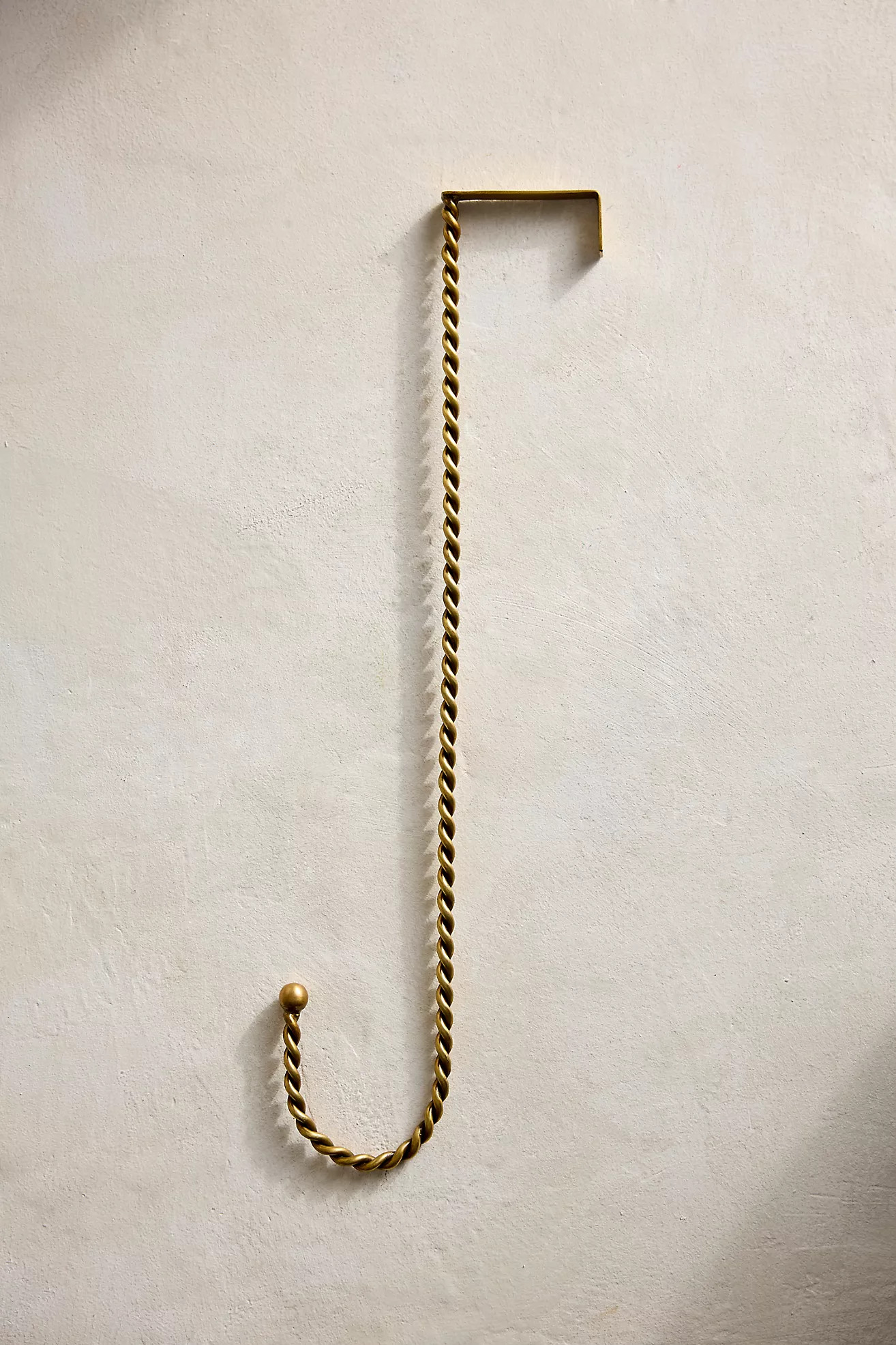 Twisted Brass Wreath Hook | Anthropologie (US)