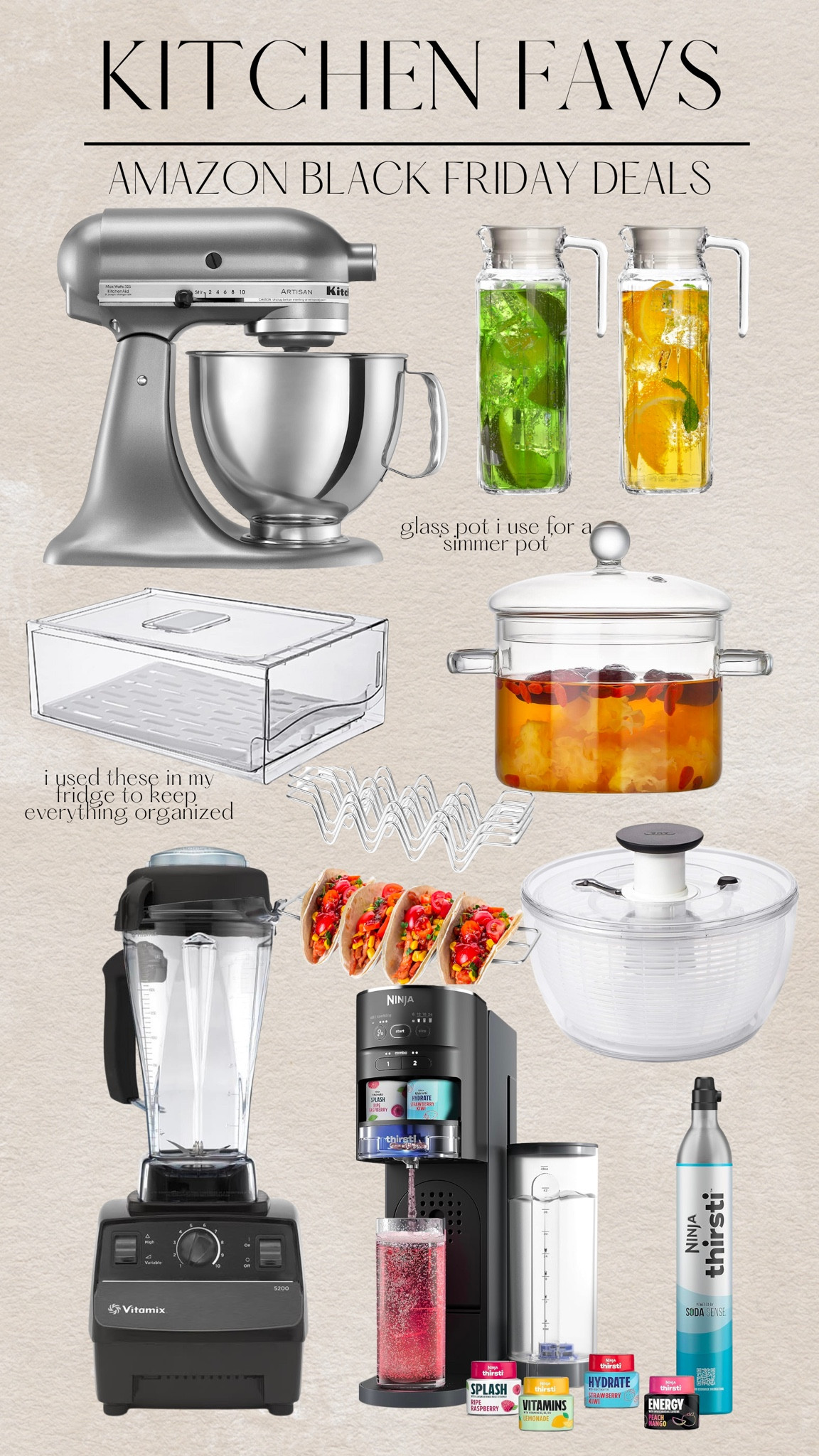 AMAZON BLACK FRIDAY DEALS | Kitchen Favorites that I have and a wishlist pick - ninja soda maker 

#LTKhome #LTKsalealert #LTKCyberWeek