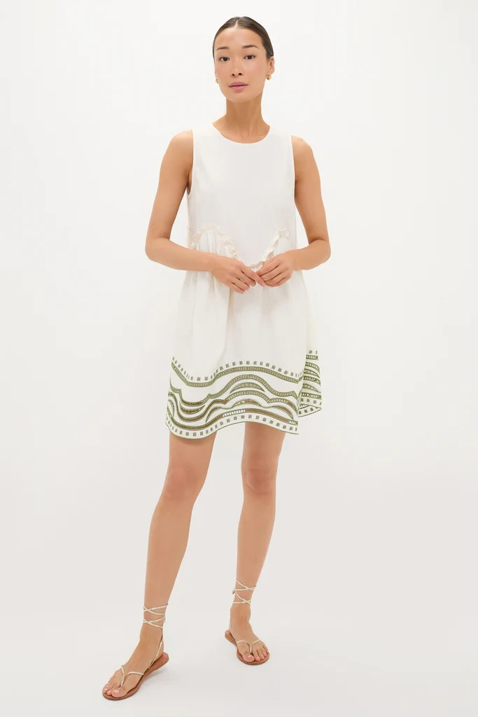 Sage Wave Cotton Joyce Mini Dress | Tuckernuck (US)