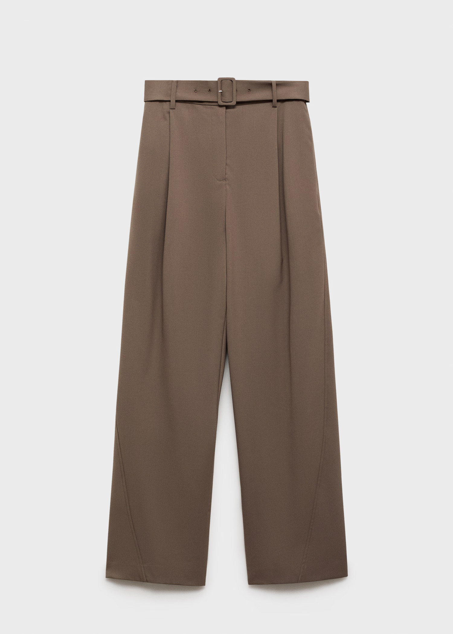 Belt straight-fit pants | Mango (US/MX/AU)