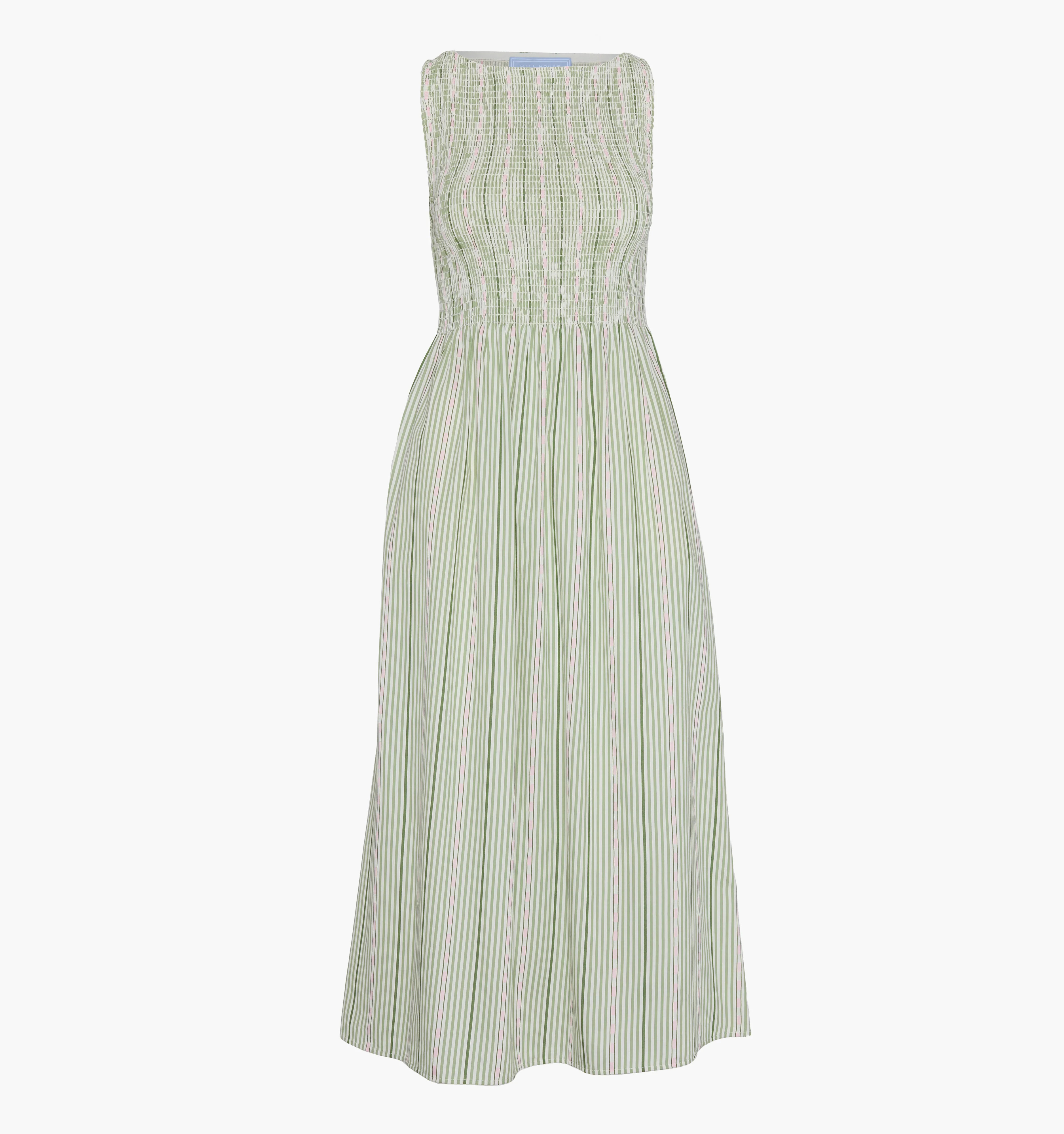 The Cosima Nap Dress | Green Jacquard Stripe / M | ® | Hill House Home | Hill House Home US