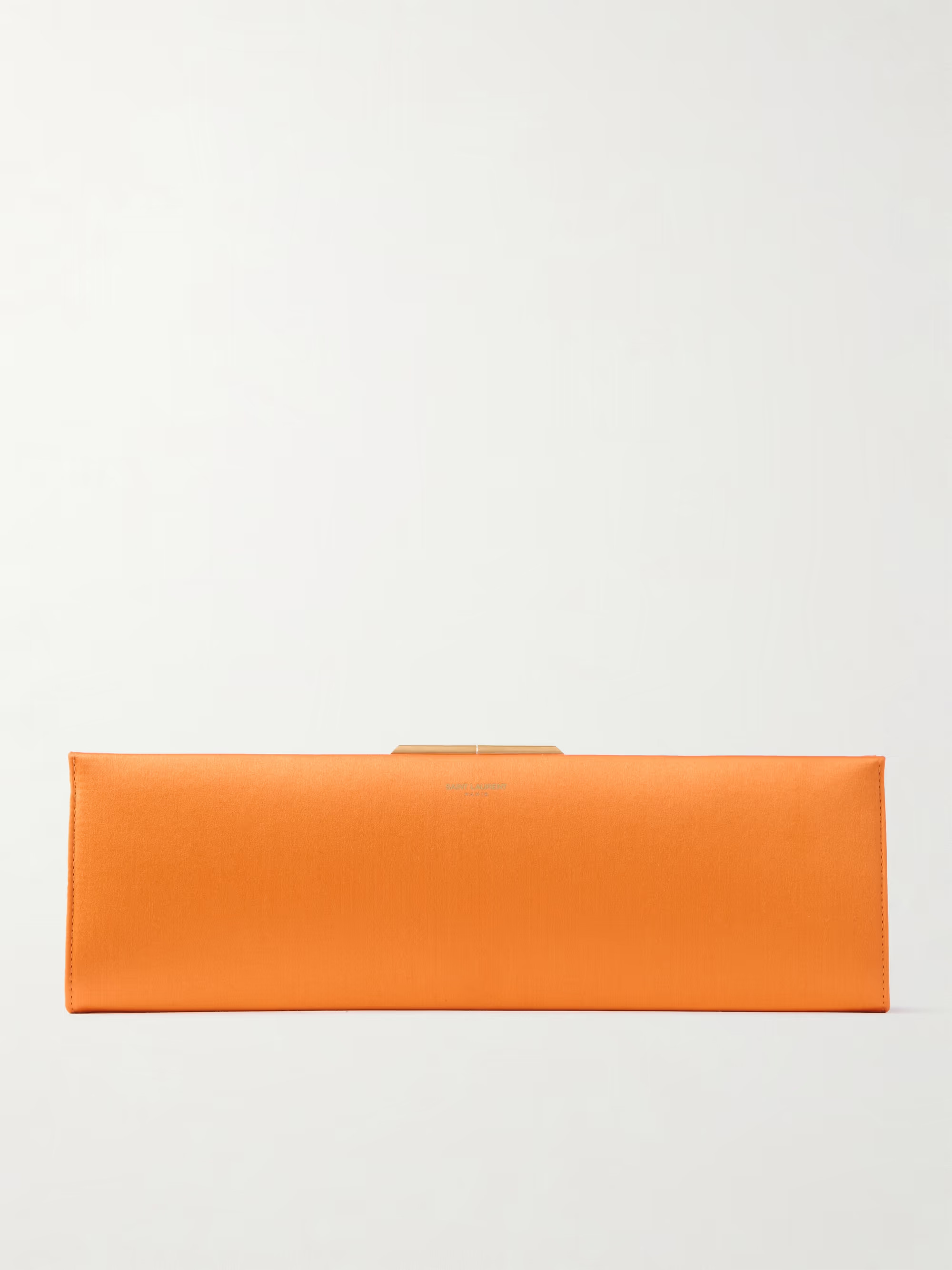 Satin clutch - orange - One Size | NET-A-PORTER (UK & EU)