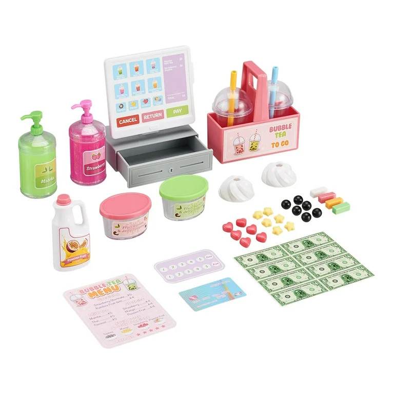 My Life As 39-Piece Plastic Bubble Tea Play Set for 18” Dolls, Multi-Colored | Walmart (US)
