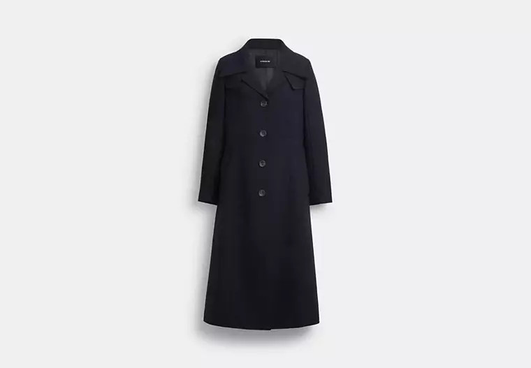 Long Wool Trench Coat | Coach (US)