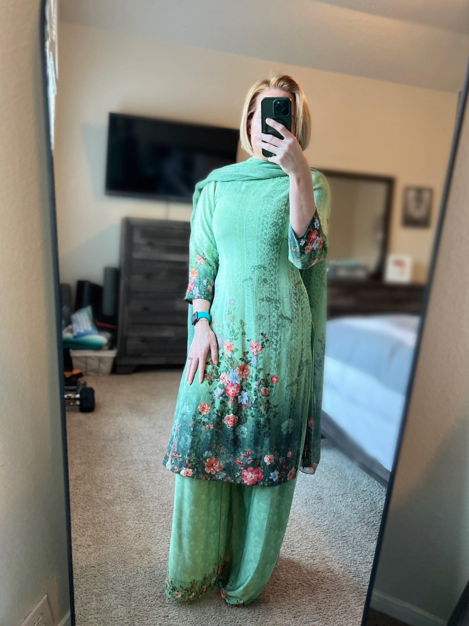 Ramadan Outfit No. 1 . 5”2. 135lbs size M 36. Found at sareeka.com . Comment for link. #LTKRamadan #LTKforal #Ramadanfashion #findyourstyle #LTKmoms #LTKmuslimfashion 

#LTKParties #LTKSeasonal