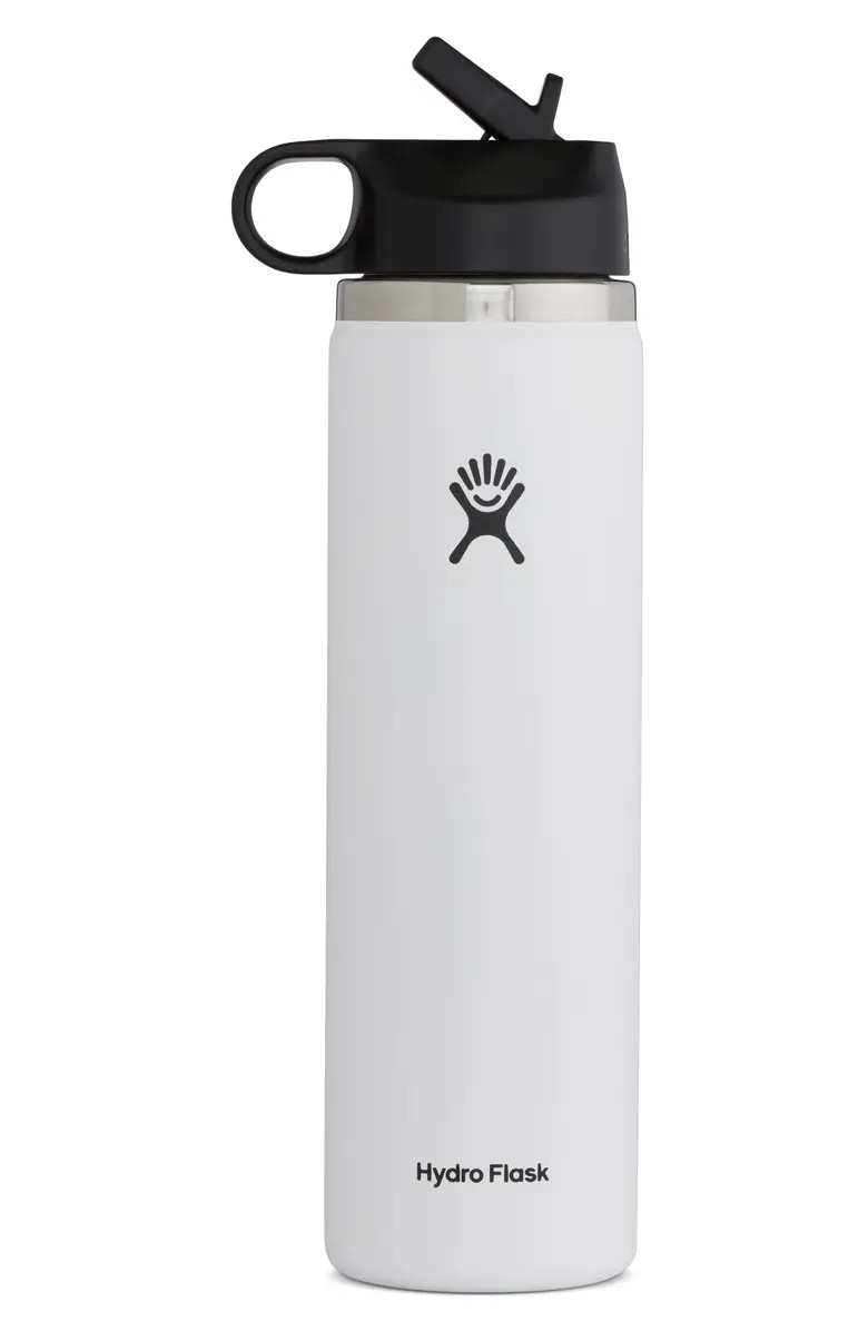 24-Ounce Wide Mouth Water Bottle with Straw Lid | Nordstrom