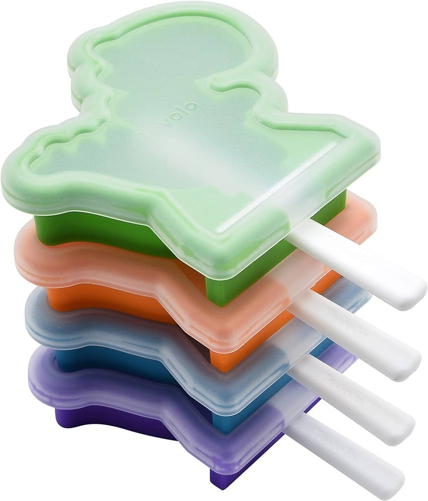Tovolo Stackable Dino Popsicle Molds - Reusable Mess-Free Silicone Ice Pops with Sticks for Homem... | Amazon (US)