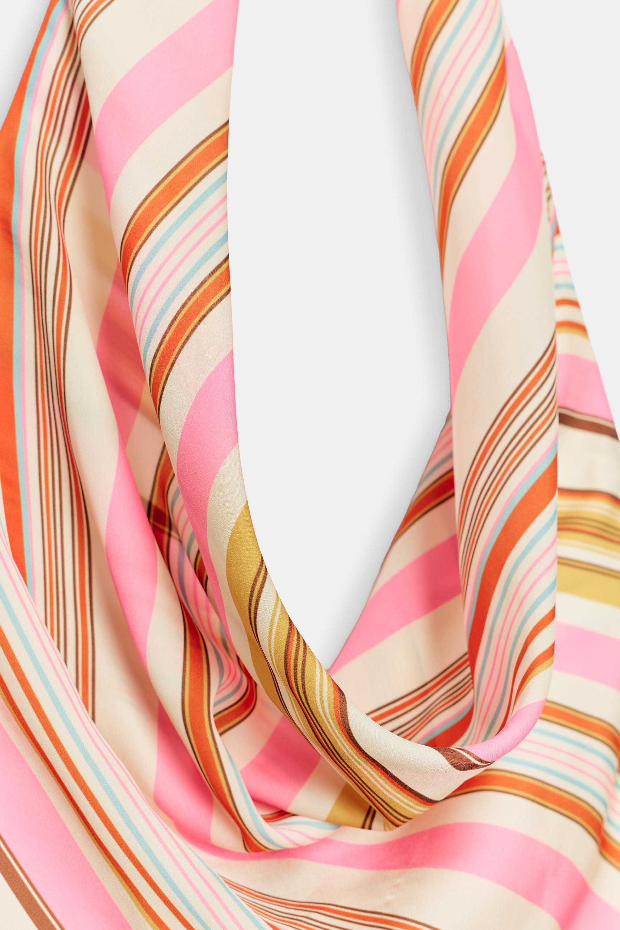 STRIPED SATIN HALTER TOP | Zara UK