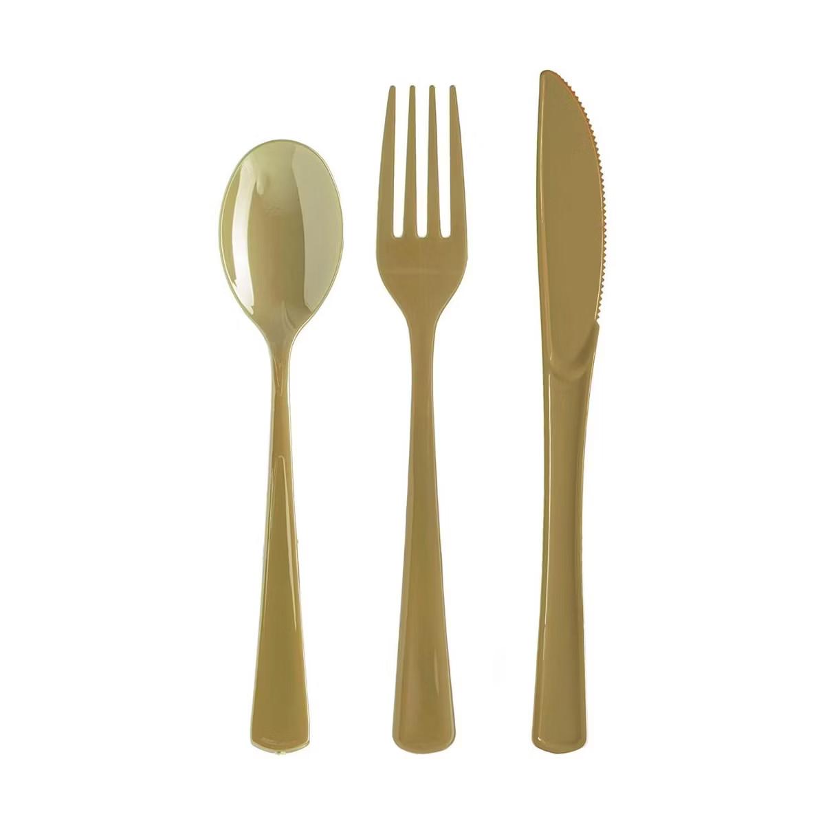 Exquisite Solid Color Plastic Utensil Cutlery Set Forks Spoons Knives- 150 Pack | Target