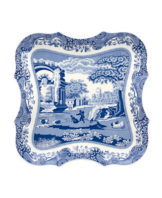 Spode Blue Italian Large Devonia Tray & Reviews - Serveware - Dining - Macy's | Macys (US)