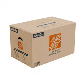 26 in. L x 16 in. W x 15 in. D Large Moving Shipping and Packing Box with Handles | The Home Depot