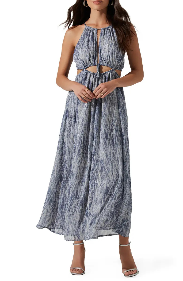 ASTR the Label Cutout Halter Dress | Nordstrom | Nordstrom