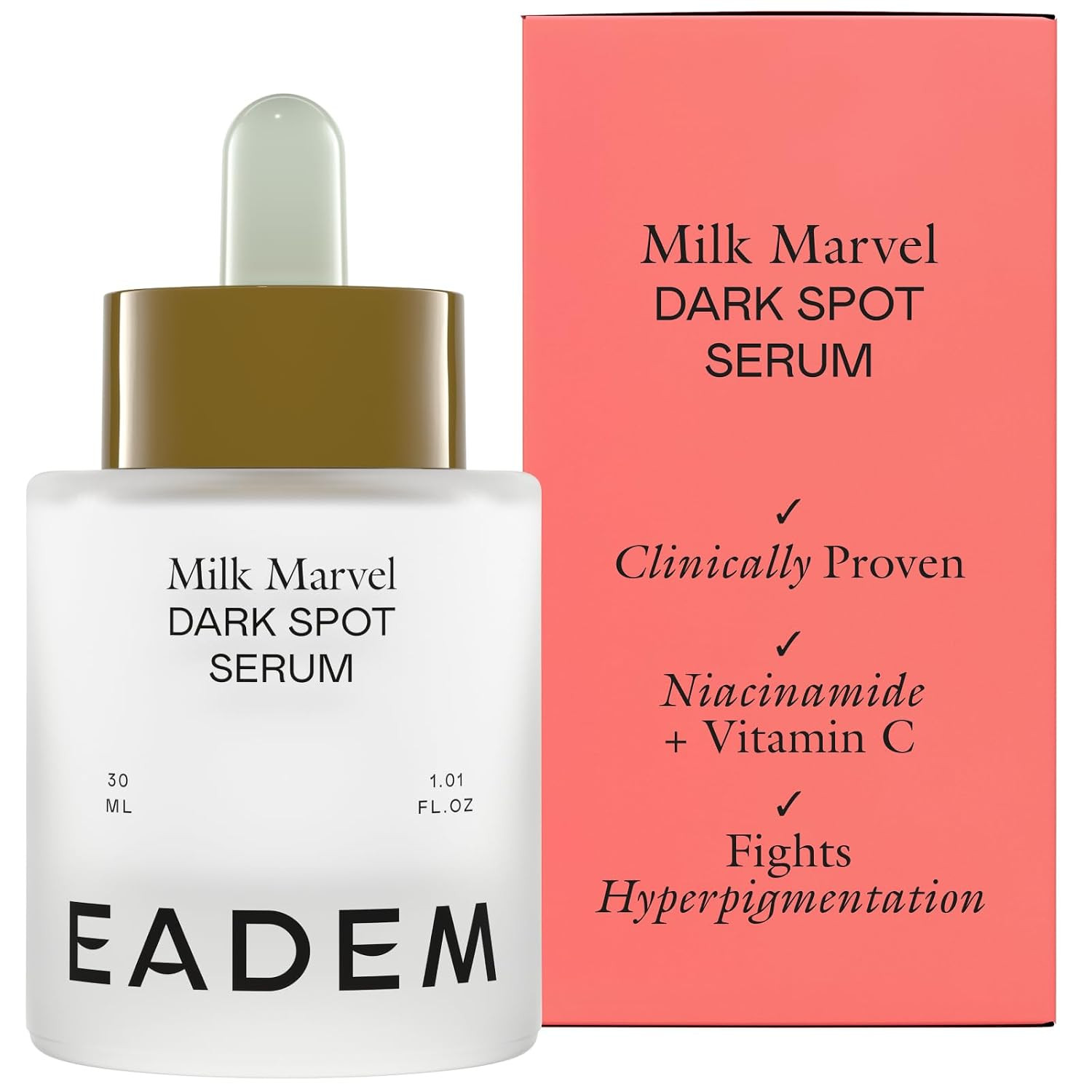 EADEM Dark Spot Serum, Vitamin C Face Serum Infused with Niacinamide, Dark Spot Remover for Face & Body, Dark Spot Corrector for Skin Care, 1 oz, Milk Marvel | Amazon (US)