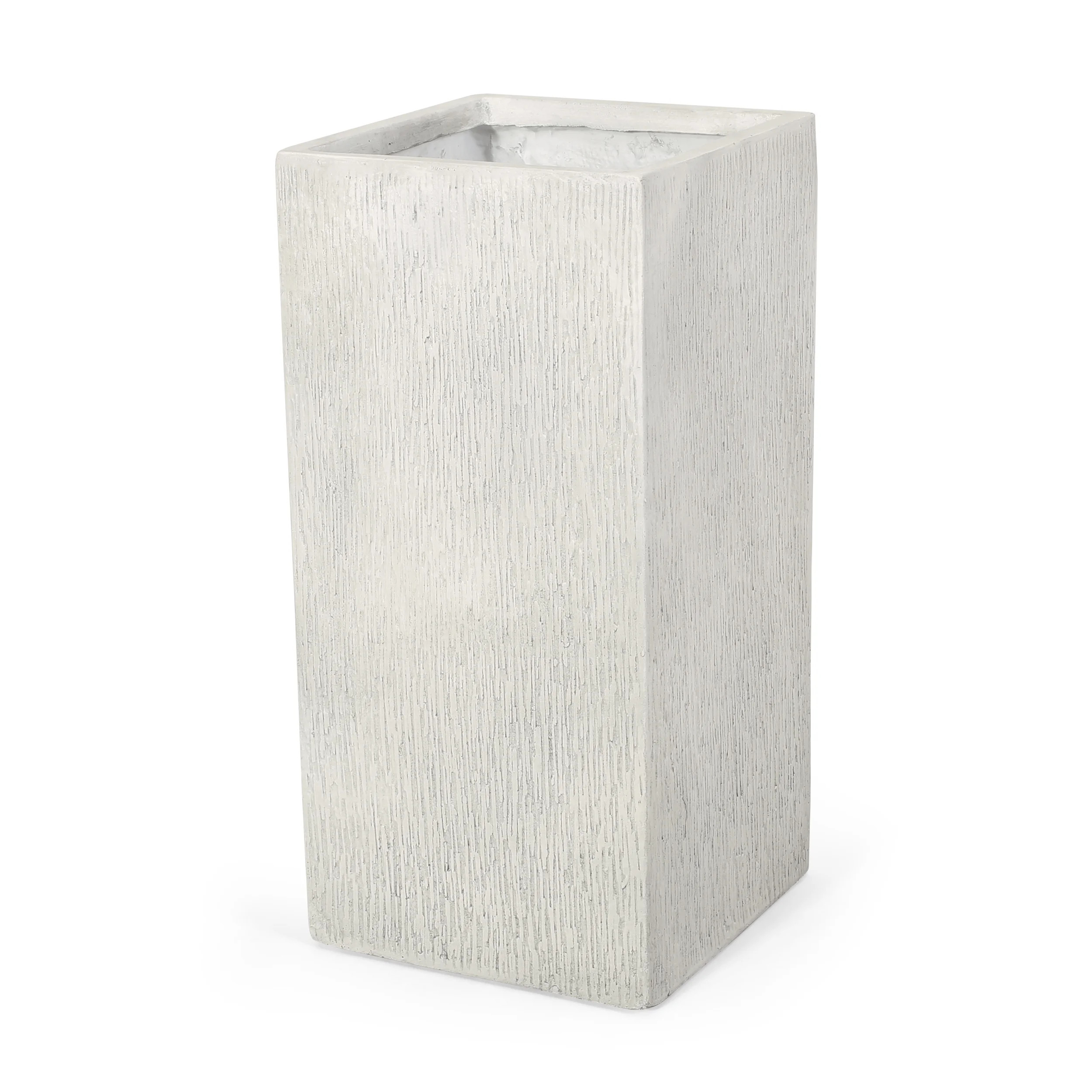 Clough Cast Stone Outdoor Large Planter, Antique White | Walmart (US)