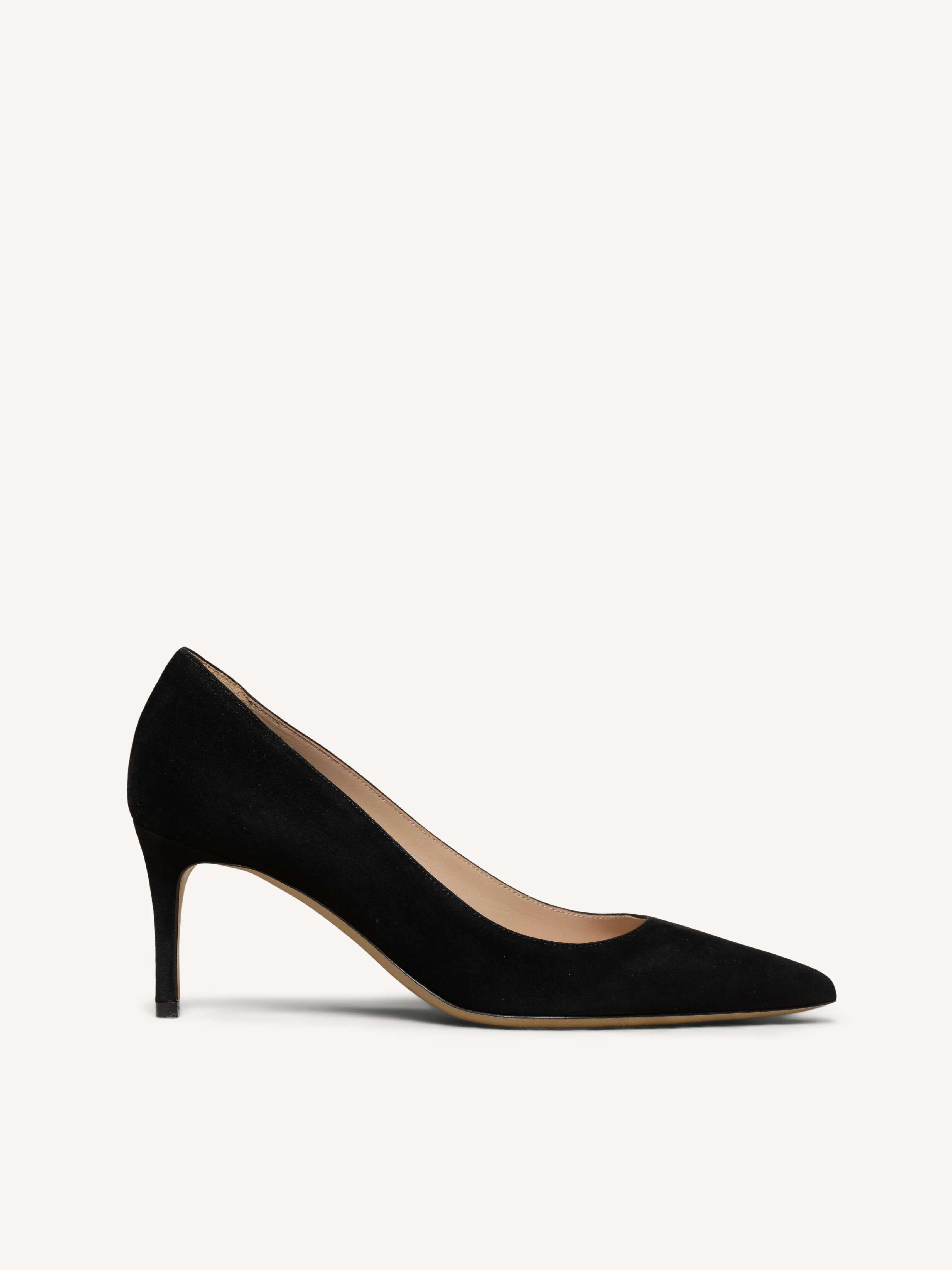 M.Gemi The Esatto 70mm Women's Pumps, Size 38 in Black Suede | M.GEMI