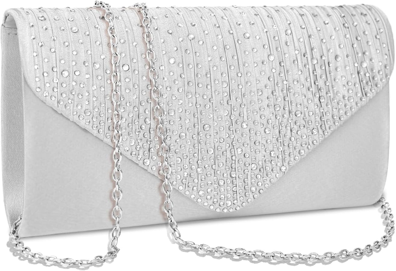 BBjinronjy Clutch Purses for Women Evening Bag Formal Rhinestone Handbags for Wedding Party Cockt... | Amazon (US)